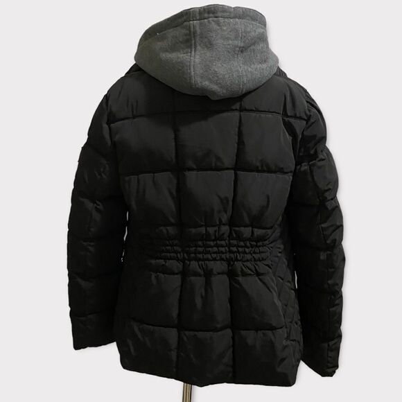 Tommy Hilfiger Black Puffer Down Alternative Jacket With Removable Hoody - Picture 5 of 13